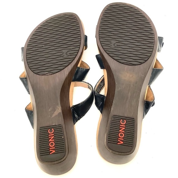 Vionic Orthaheel Park Dwyn Slide Wedge Sandals - Picture 5 of 7